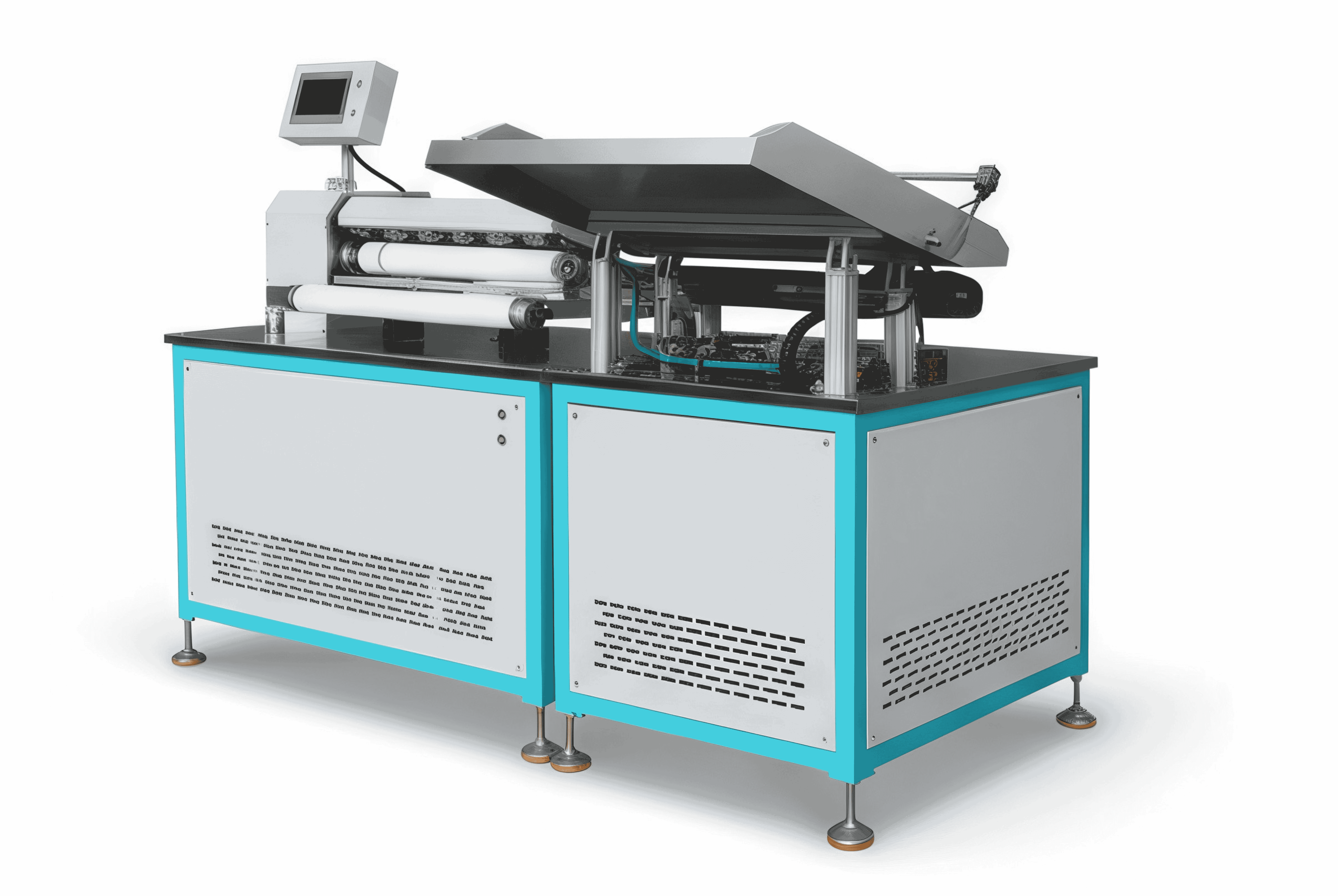 Paper Tube Labeling and Cutting Machine
